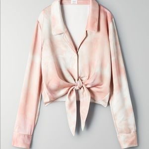 Wilfred tie front blouse
